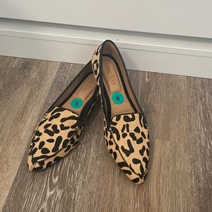 Leather Leopard flats